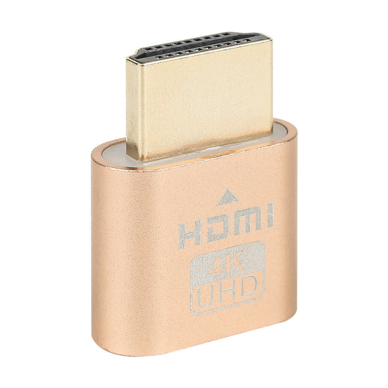 กราฟิกการ์ด Hdmi dp จอแสดงผลเสมือน HDMI dummy load หน้าจอล็อค HDMI HDMI