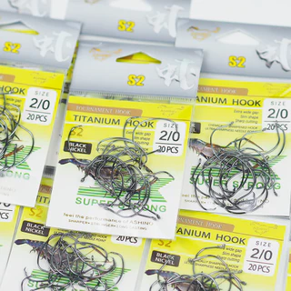 ตัวเบ็ดตกกุ้ง ASHINO-S2 TITANIUM HOOK (1ซอง 20 ตัว)