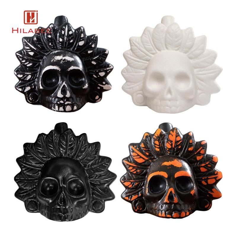 นกหวีดเสียงดังและน่ากลัวแบบAztecสำหรับParty Prop Halloween