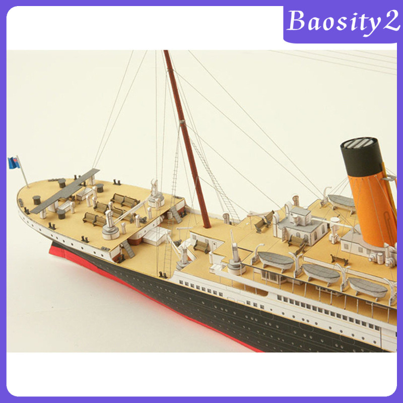 [Baosity2] Titanic Ship Paper Model Kit เกมการศึกษา Papercraft Desktop Decor