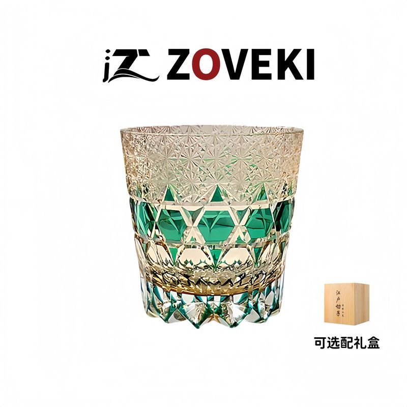 กุ้ยโจว หวนไซ เทคโนโลยี ร่วม., จํากัด สไตล์ญี่ปุ่น Edo Kiriko หรูหราสีม่วง Fluorite แก้วในครัวเรือน 