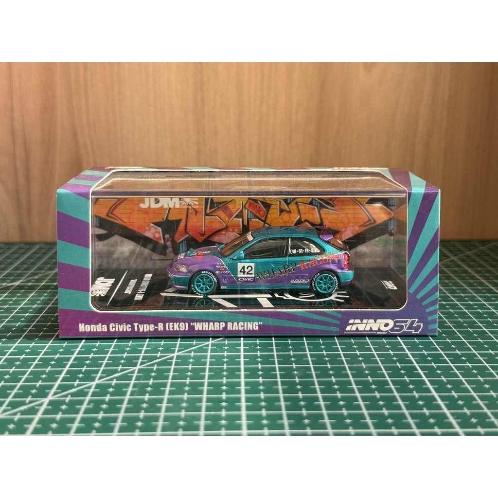 1: 64INNO Honda Civic EK9 โมเดลรถโลหะผสมคอลเลกชันของขวัญเครื่องประดับเท่านั้นแกะกล่อง ❤อา มากกว่า 3 