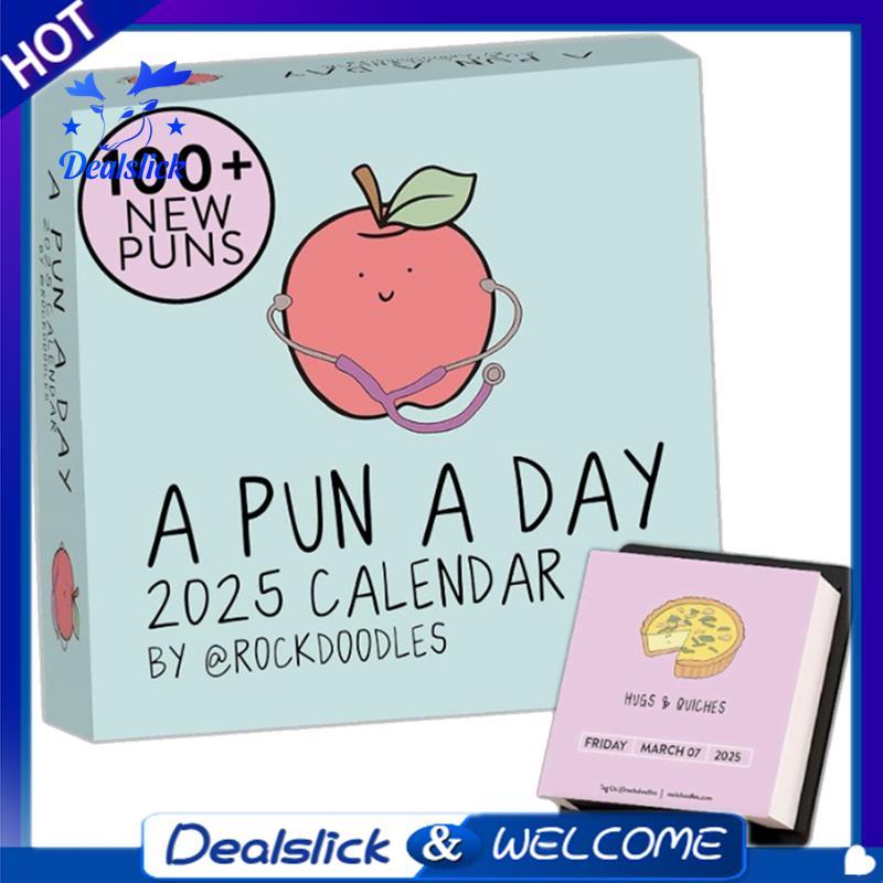 2025 Punny Daily Desk Calendar 2025 Page A Day Dad Joke Calendar