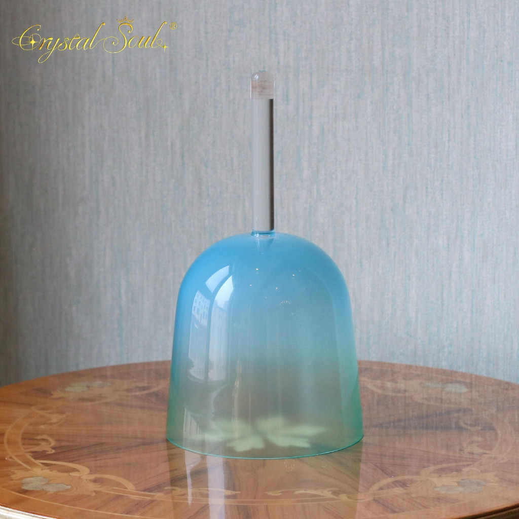 Crystal Soul Crystal Singing Bowl 432Hz Handheld for Meditation Sleep Sound Therapy 6-9 Inch Natural