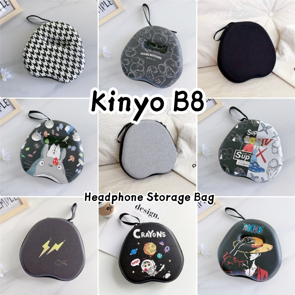 Fast ShipmentFor Kinyo B8 หูฟังกรณีการ์ตูนสดชุดหูฟังกระเป๋าเก็บ EVA แผ่นรองหูฟังปลอกกล่อง