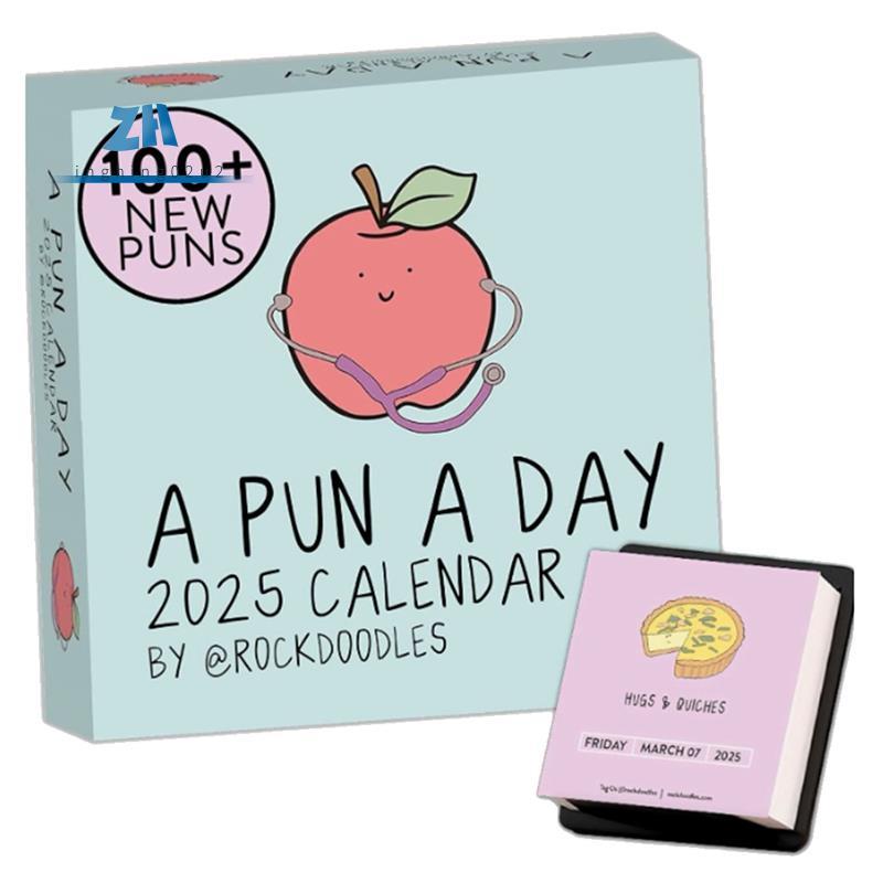 2025 Punny Daily Desk Calendar 2025 Page A Day Dad Joke Calendar