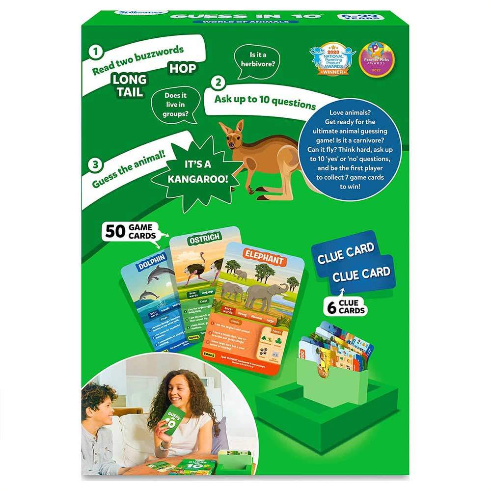 Educational Card Game : Animal Planet - Table Top Game Gifts for Boys and Girls Card Game of Smart Q