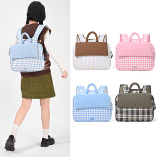 กระเป๋าเป้สะพายหลังกันน้ำ สไตล์ลายสก๊อต สำหรับคอมพิวเตอร์