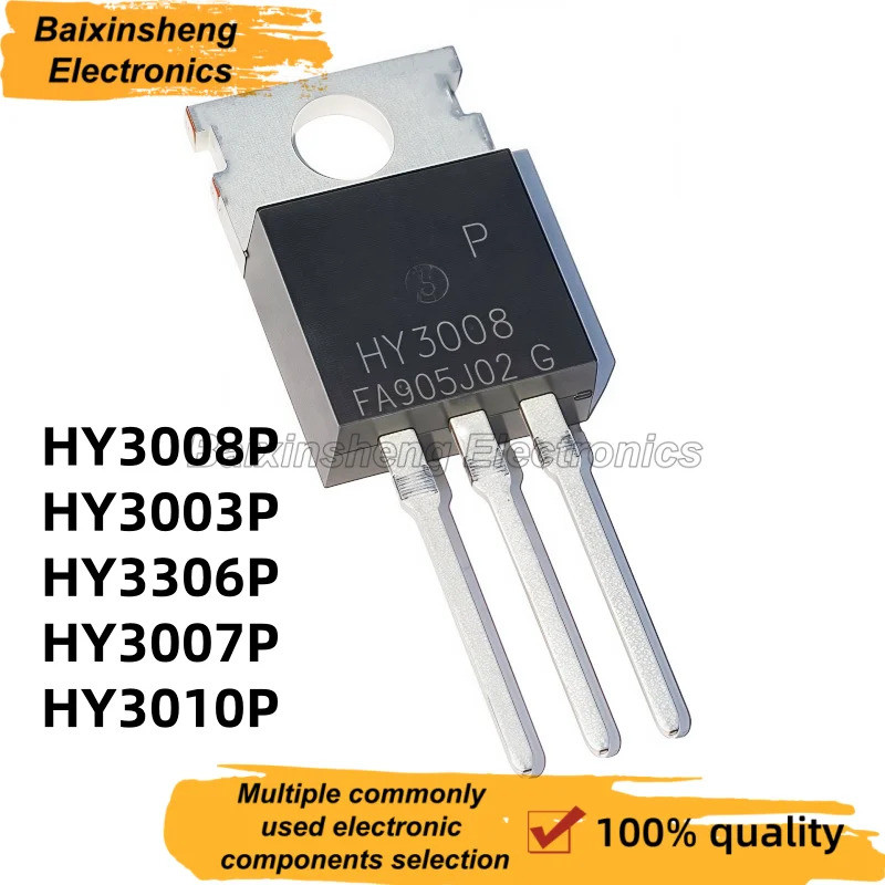 5PCS HY3008P TO-220 HY3008 HY3003P HY3003 HY3306P HY3306 HY3007P HY3007 HY3010P HY3010 N-channel Fie
