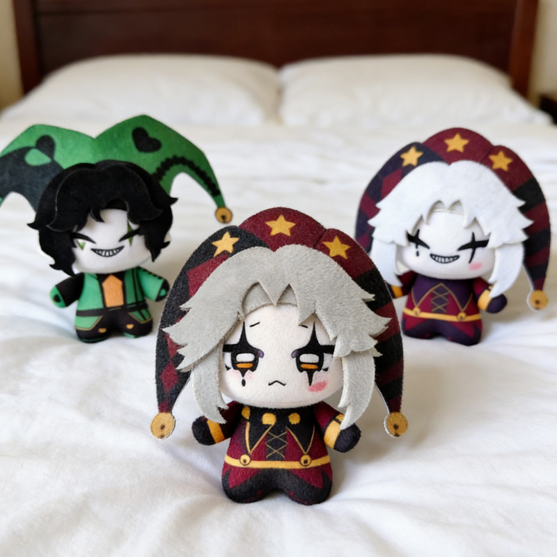 10 ซม.Freak Circus Pierrot และ Harlequin ตุ๊กตาของเล่นเครื่องประดับคอลเลกชันของขวัญ