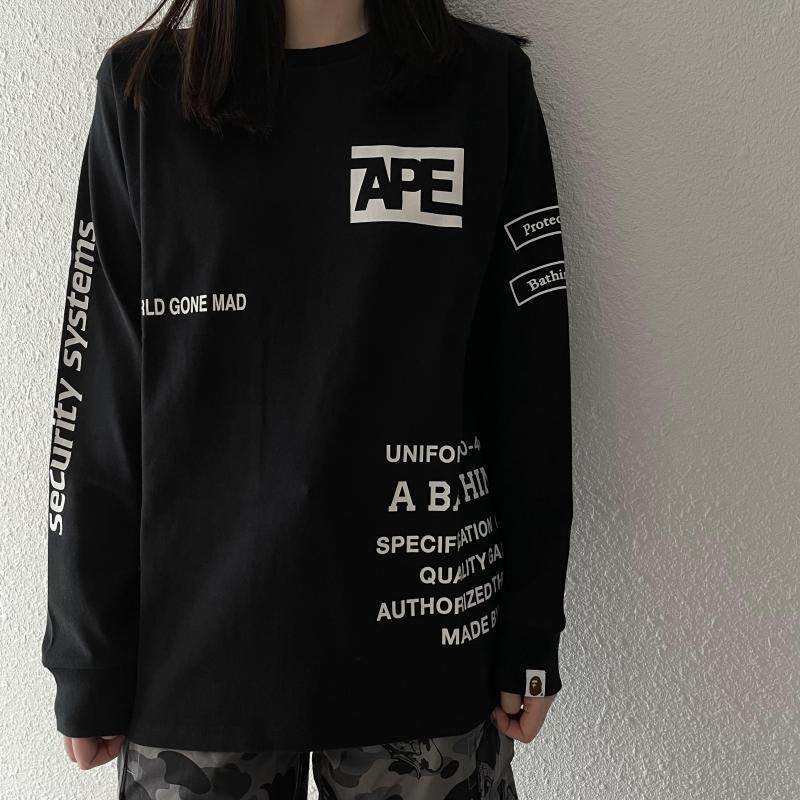 BPE Security Multi-size T-Shirt แขนยาว คอรอบ สำหรับทั้งผู้ชายและผู้หญิง ทำจากเนื้อผ้าพรีเมียมoversiz