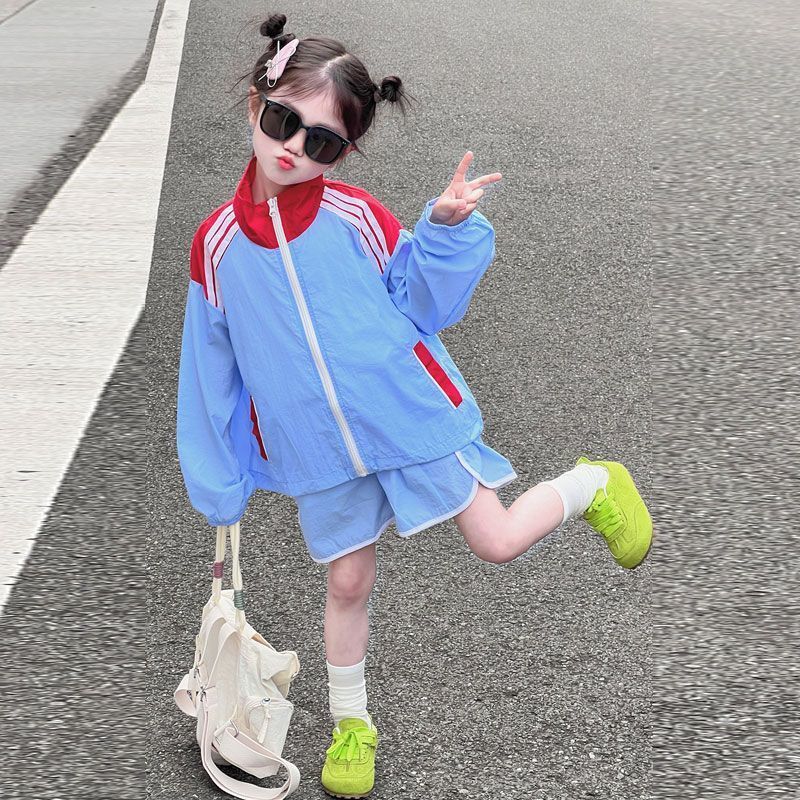 COD 2026 สาวฤดูร้อน 2025 สไตล์ใหม่กลางเด็กใหญ่เย็บครีมกันแดดแขนยาวเวอร์ชั่นเกาหลีบางกีฬากรณี COD Q7U