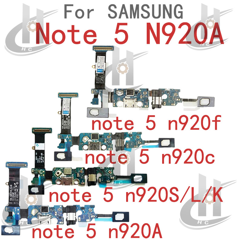 USB ชาร์จพอร์ตสําหรับ Samsung Galaxy หมายเหตุ 5 N920A N920C N920S N920L N920K N920F รุ่น Charger Doc