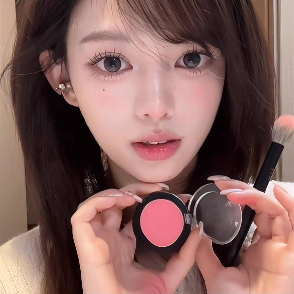 ที่ปัดแก้มบลัชออน ครีมบลัช 4u2 Thin Skin Beauty Blush Petite Beauty Blood Guava Tender Pink Blush อา