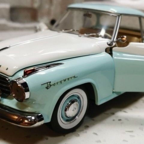 1954 โรงงานเดิมของเยอรมัน Out of Print Limited Edition Isabella Isabella Classic Car 1: 18 เครื่องปร