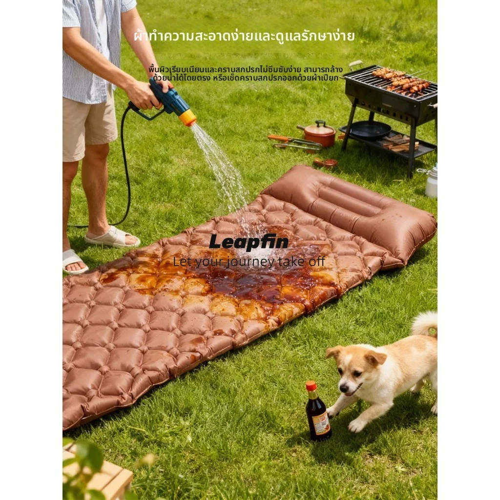 ที่นอนเป่าลม TPU Inflatable Sleeping Pad สำหรับแคมป์ปิ้ง thumbnail 6