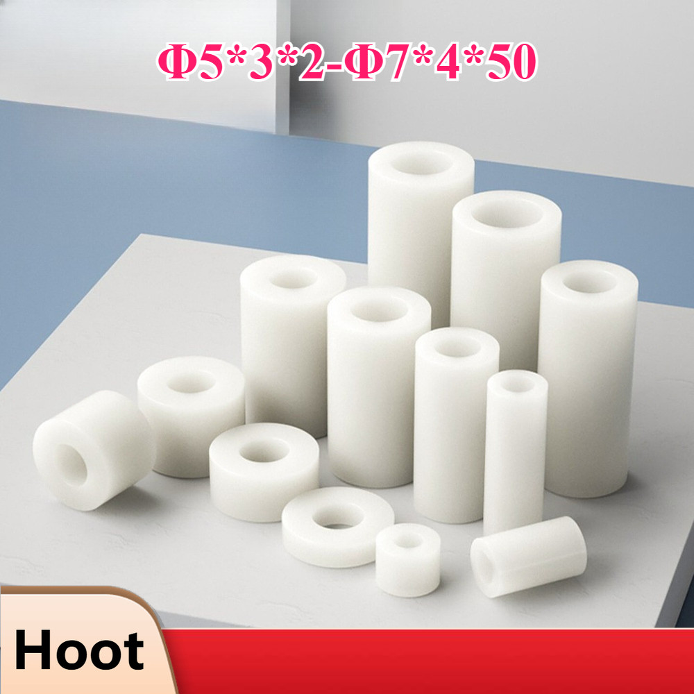 คอลัมน์แยก ABS สีขาว, คอลัมน์แยกฉนวน, คอลัมน์แผ่นพลาสติก 3mm4mm ผ่านคอลัมน์ปลอกไนลอน [MZ-YH]