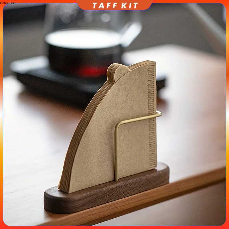 One Two Cups Coffee Filter Paper Holder Wood Filter Paper Holder - P-55