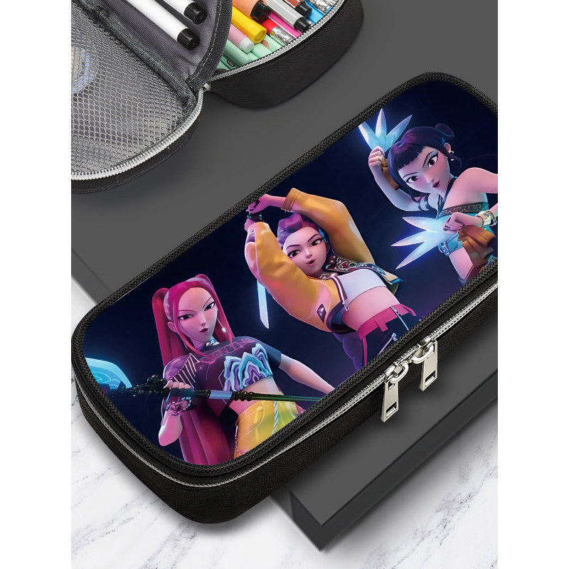 ตลับดินสอ กล่องดินสอ muji กระเป๋าใส่ปากกา Kpop demon huntes