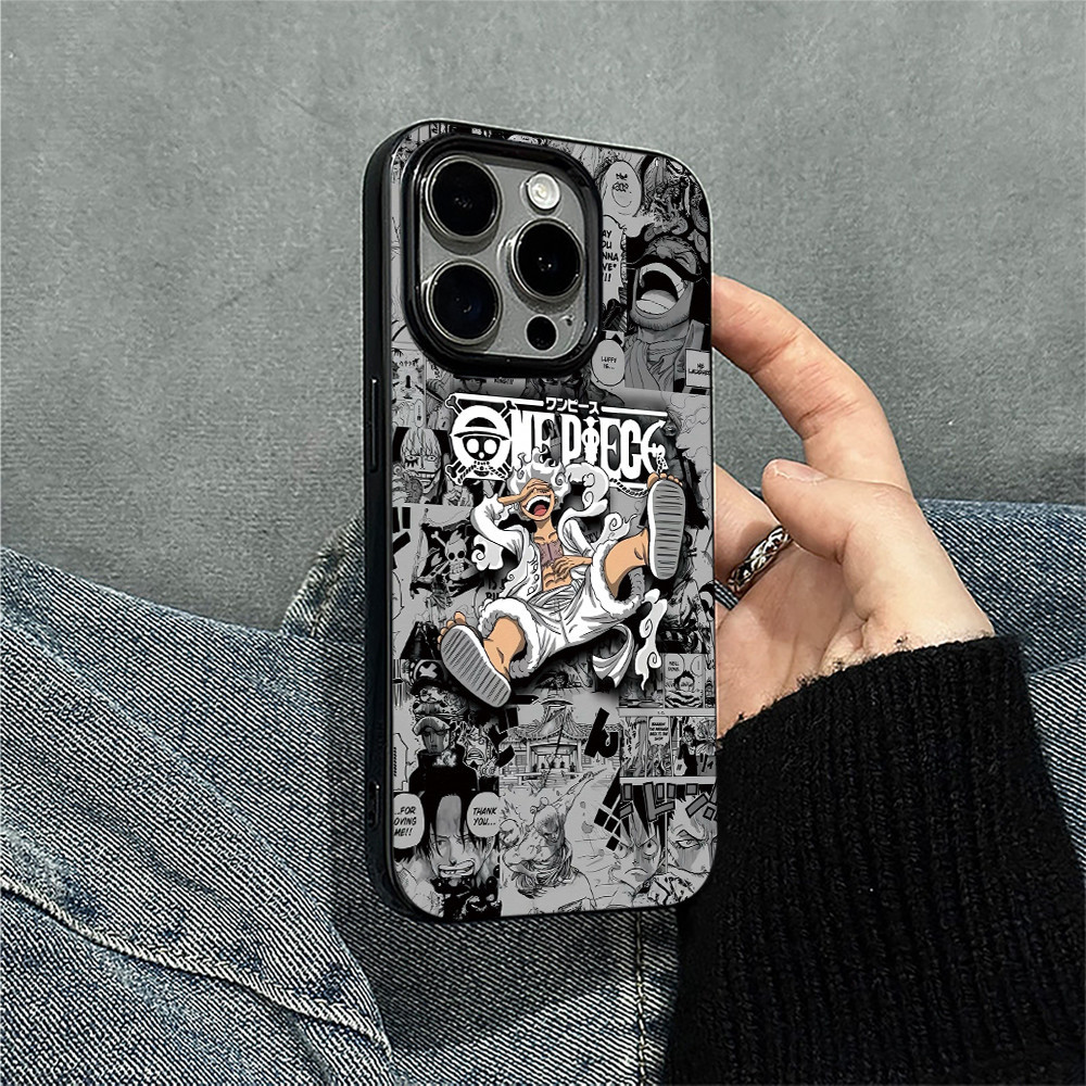 เคสไอโฟน13 ลวดลายการ์ตูนสั้นๆ สไตล์เท่สตรีท For iPhone 11 12 13 14 15 16 17 Pro MAX 14 15 16 Plus XR XS MAX 12mini 7Plus