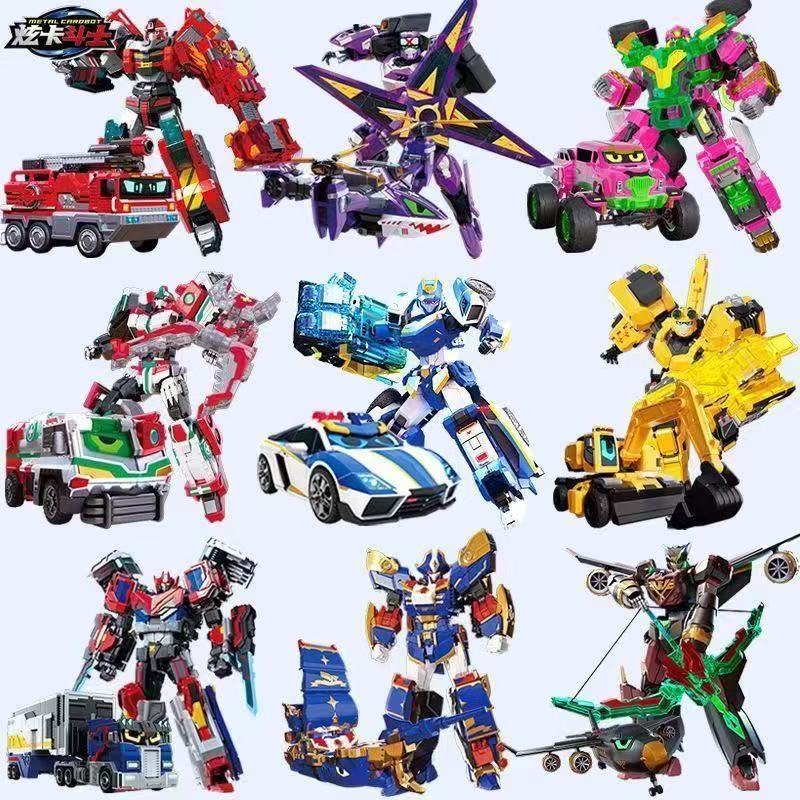 ของแท้ Shadow Agent Dazzling Card Fighter Season 1 Transforming Mecha หุ่นยนต์ของเล่น Boy King Kong Spinning Card ของขวัญ