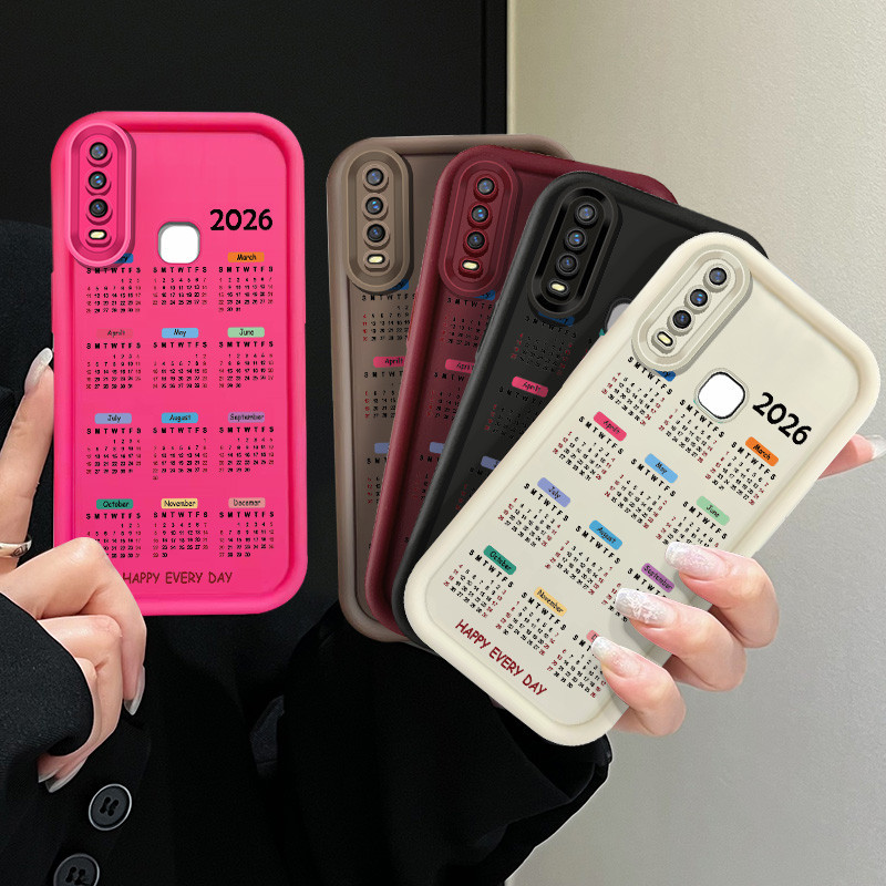 2026 ปีใหม่ปฏิทินกลับปลอกสําหรับVIVO Y17 Y11 Y15 Y12 Y12i Y3S 1901 1902 1904 Y17S Y16 Y15S Y15A Y01 