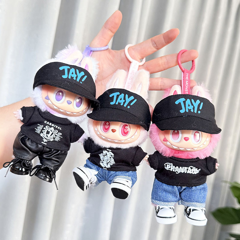 One Two Three Generation พวงกุญแจ Labubu เสื้อผ้าจี้ Labubu เสื้อผ้าเด็ก JAY Chou JAY คอนเสิร์ตสไตล์