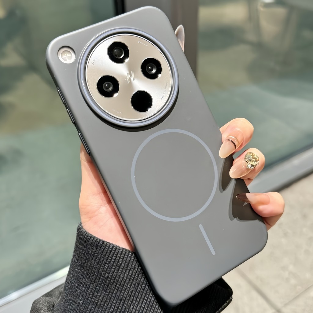 กันกระแทก Matte Magnetic Wireless Charge ซิลิโคนเหลวเคสโทรศัพท์สําหรับ Oppo Find X7 X8 Pro เคสโทรศัพท์แบบนุ่มฝาครอบป้องกัน