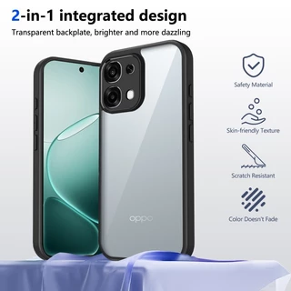 OPPO A6 Pro A6X A6t A3 A3X A5X A5i A5 Pro A6c A6s A3Pro A5iPro โปร่งใส Matte เคสโทรศัพท์ป้องกันกล้องกันกระแทกซิลิโคนแข็ง