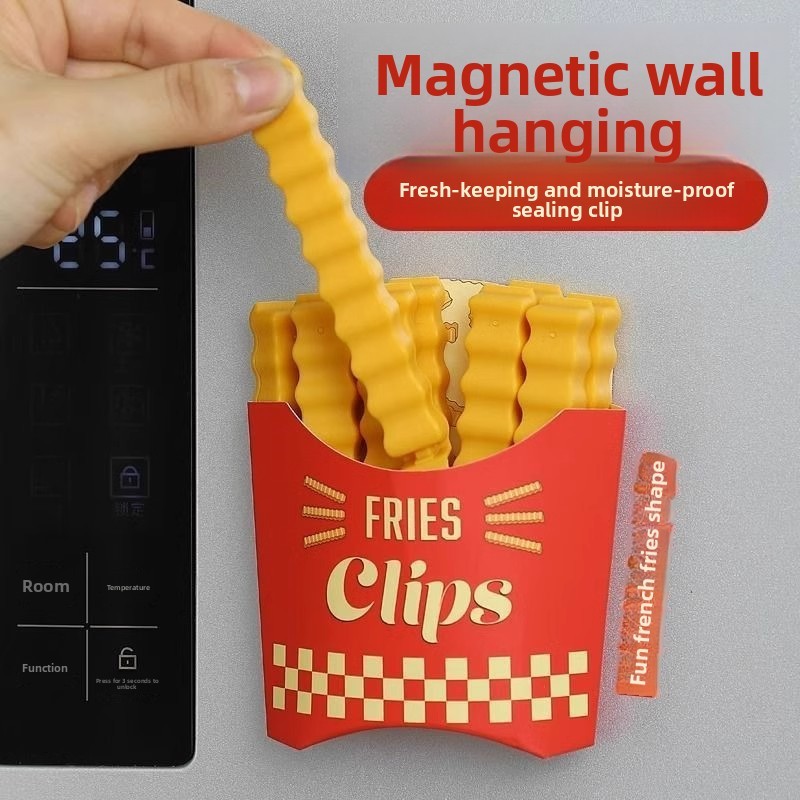 French Fries Sealing Clip Snack Bag Clip Bread Bag Clip Moisture-Proof Fresh-Keeping Clip Food Bag C
