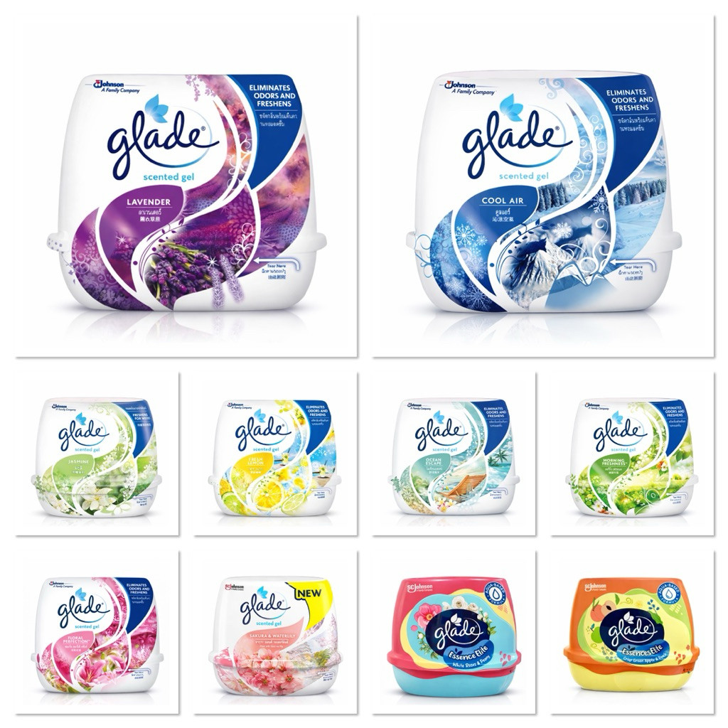 Glade เกลดเซ็นท์เต็ด เจลหอมปรับอากาศ Glade Scented Gel Air 180g.