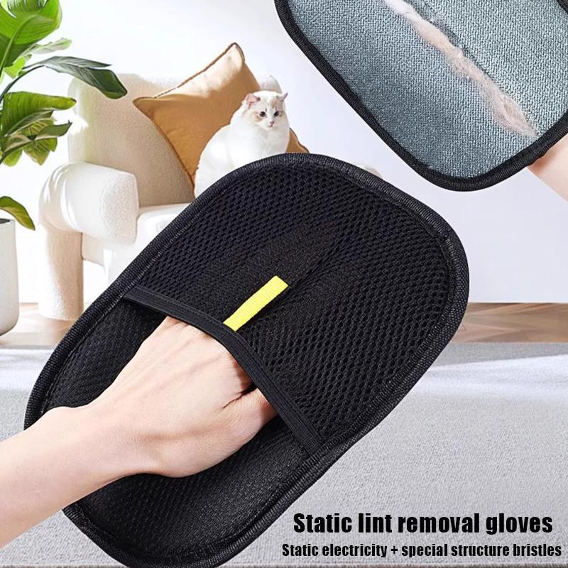 Form & Art สัตว์เลี้ยง Static ไฟฟ้าถุงมือกําจัดขนแมวกําจัดขนในครัวเรือนแปรง Lint Roller สุนัขผมโกนหน
