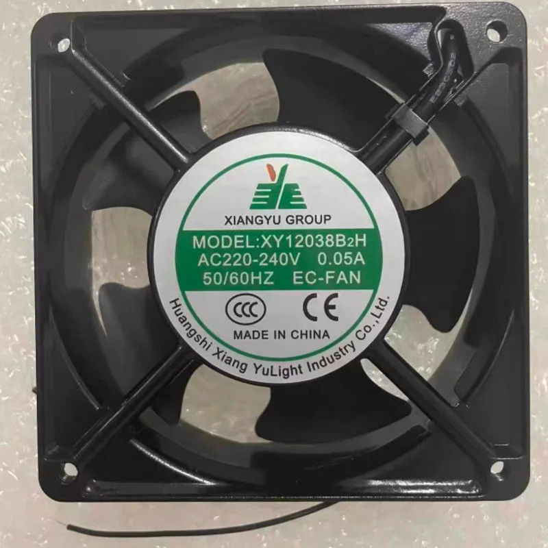 XINGYU GROUP XY12038B2H AC 220-240V 0.05A 120x120x38mm พัดลมระบายความร้อนเซิร์ฟเวอร์ 2 สาย