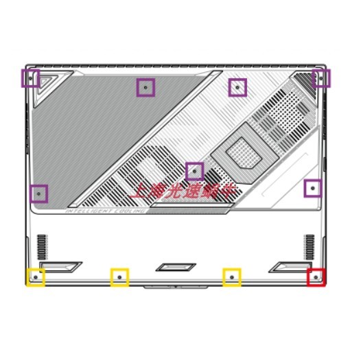 เหมาะสําหรับ Asus ROG Gun God 8 Plus Super Competition รุ่น G614J G634J G814J G834J สกรูฐาน