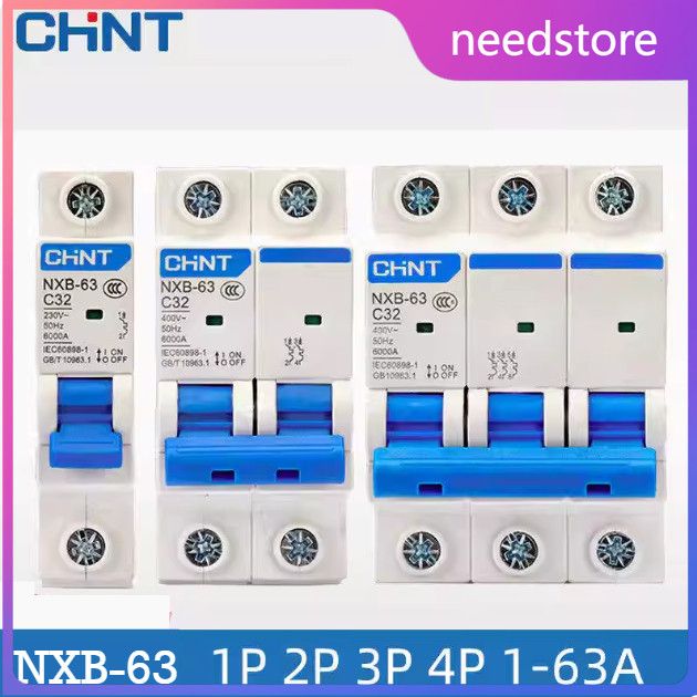 CHNT nxb-63 C ประเภท Circuit Breaker สวิตช์อากาศ 2p1p100a Ankong เปิด 16a32a125a50a 4p2p63a