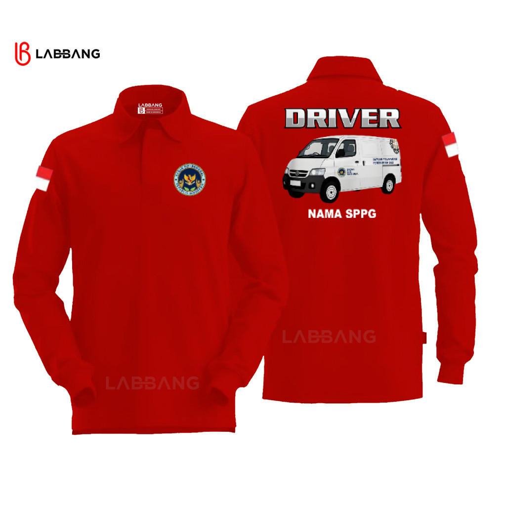 DB DRIVER MBG เสื้อโปโลตัวยาว / DRIVER BGN / DRIVER SPPG Unisex ผู้ชายผู้หญิง