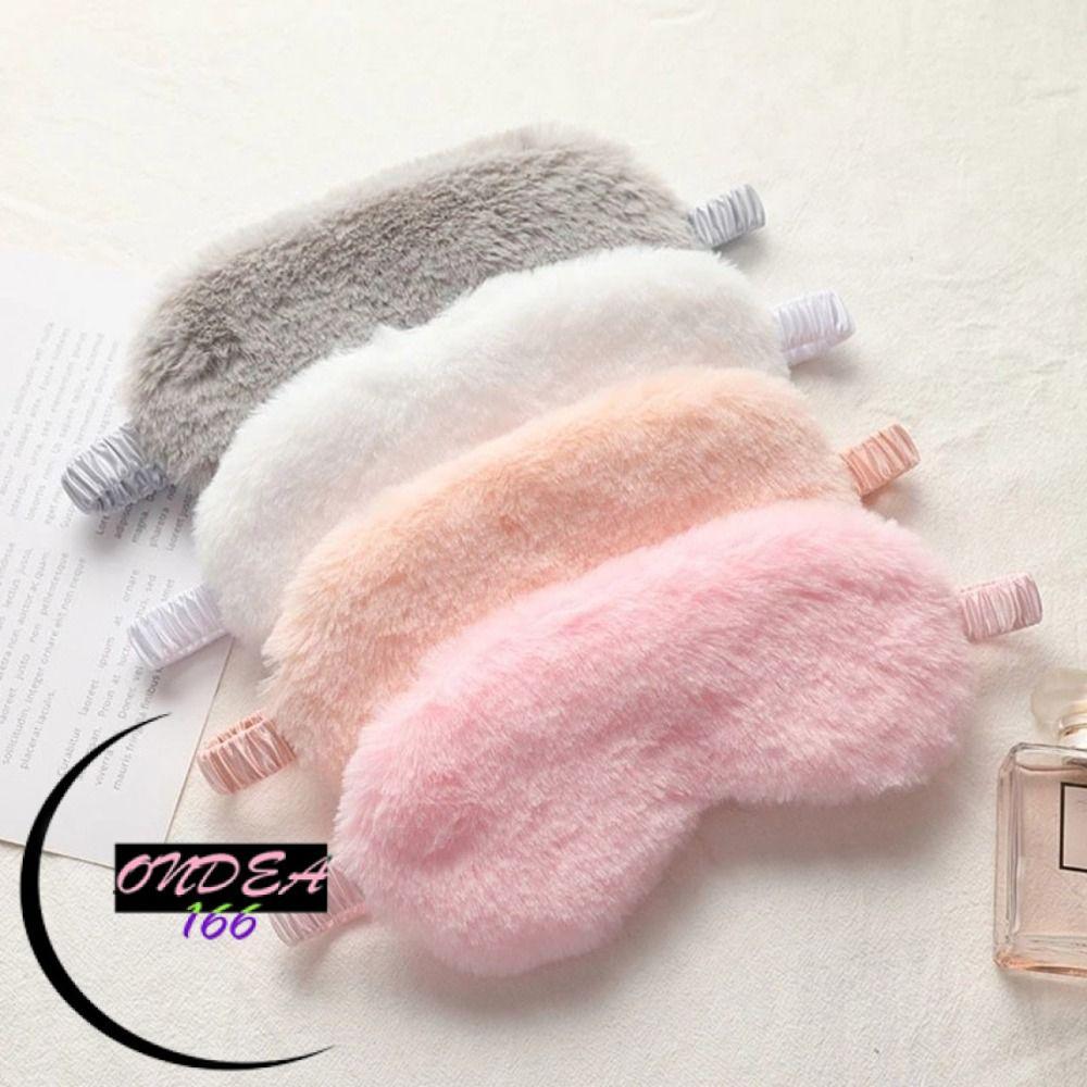 ONDEAL66 Cloud Eye Cover, Cute Soft Sleeping , Plush Faux Rabbit Fur Sleeping Blindfold