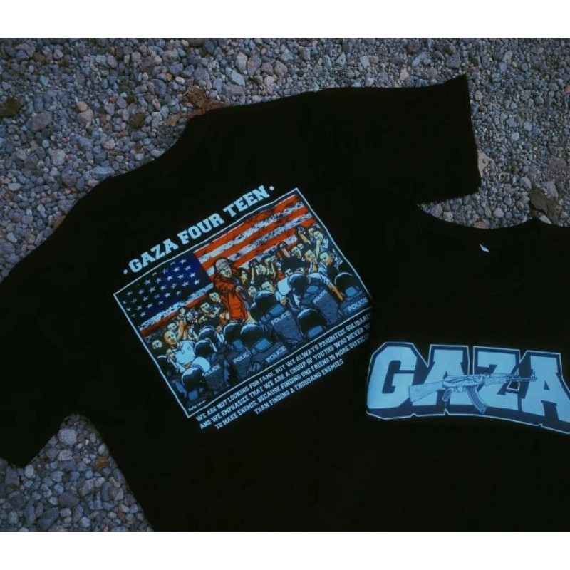 เสื้อยืด GAZA FOUR TEEN