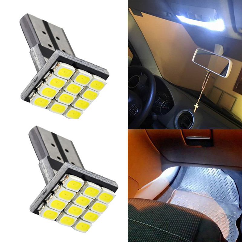 6 สีให้เลือก หลอดไฟหรี่LED T10 12 ชิป ไฟแผนที่ไฟหรี่ 12SMD ไฟหรี่ไฟอ่านหนังสือ ไฟส่องป้ายทะเบียน มอเตอร์ไซค์