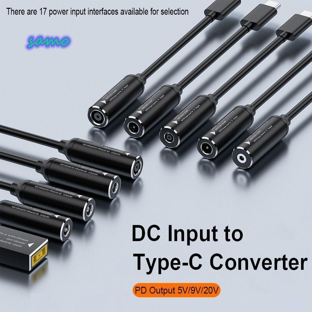 SAMO Converter 5.5X2.5 7.4X5.0 4.5X3.0 มม.ขั้วต่อ USB C DC ถึง Type C สําหรับ //