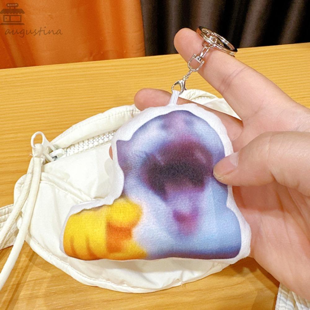 AUGUSTINA Vocal Cat Meme พวงกุญแจ, ตุ๊กตาไฟฟ้า Oiiai จี้แมว, ประณีตแฟชั่นสร้างสรรค์ตลก Huh Cat พวงกุ