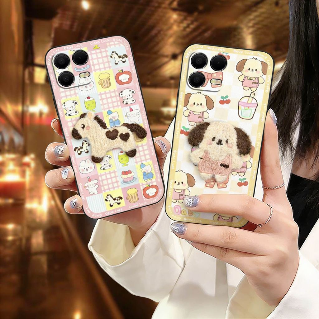 Full wrap Plush เคสโทรศัพท์สําหรับ TCL T-Mobile Revvl8 Pro/T Phone3Pro ออกแบบแฟชั่นกันกระแทก 3D Dirt