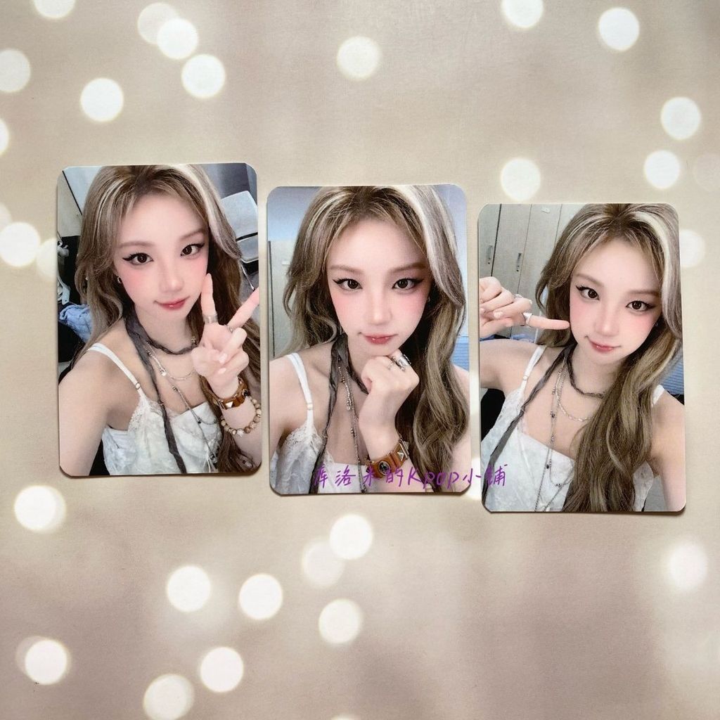 Song Yuqi lo2 การ์ดนําโชค น้ํา Nghe 2.0 การ์ดเดี่ยว การ์ดอัลบั้มสามตัว รอบ NY