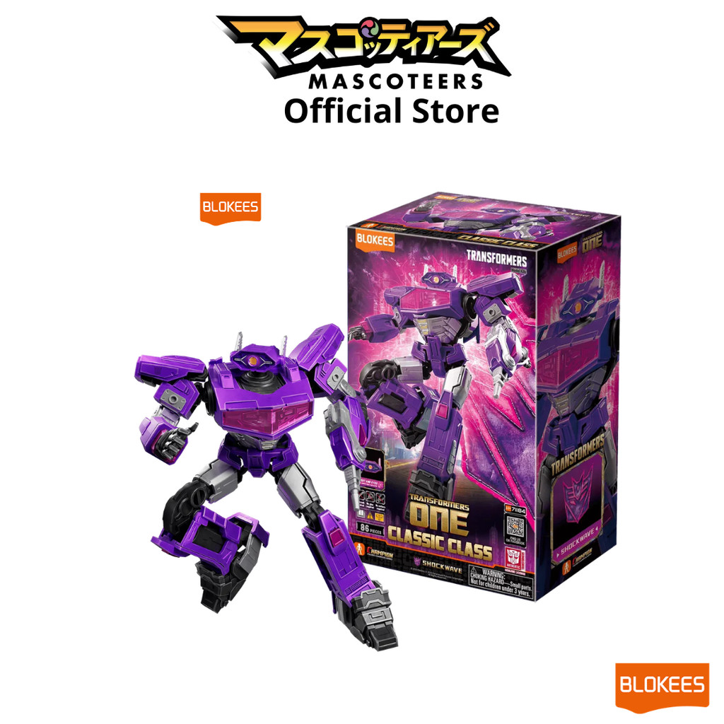 BLOKEES Blokees Figures – Transformers 71184 – Classic Class 18 – ONE – Shockwave (Model Kit-Luminous Eyes） – โปรปัง