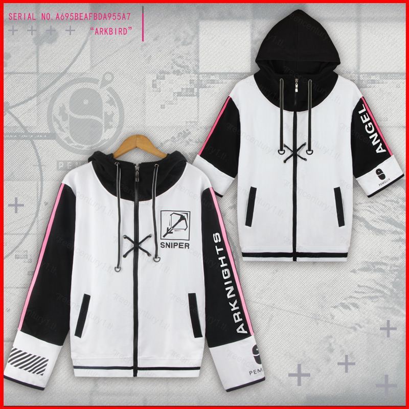 เครื่องแต่งกายเสื้อฮูดี้อะนิเมะ Arknights EXUSIAI สำหรับคอสเพลย์และสวมใส่ทุกวัน