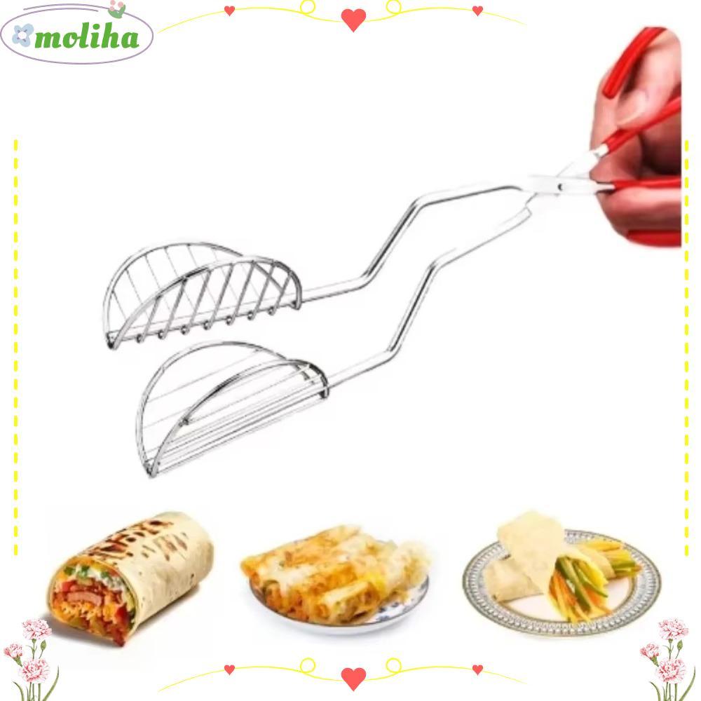 MOLIHA Taco Shell Tong, U-Shaped Multi-purpose Taco Fryer Mold เครื่องครัว