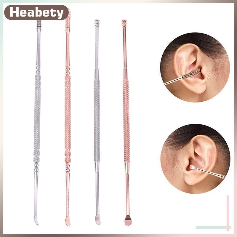 [ เฮอะเบตี้] น้ํายาทําความสะอาดกําจัดขี้ผึ้งหูสองหัว น้ํายาล้างขี้หู 360° ทําความสะอาดเครื่องมือดูแล