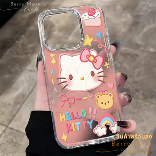 ส่งจากไทย เคสโทรศัพท์12 แมวเคธี เคสใสนิ่ม กลิตเตอร์แวววาว For IPhone 16 15 13 14 11 12 Pro Promax 6/7/8 Plus X XR XSMAX