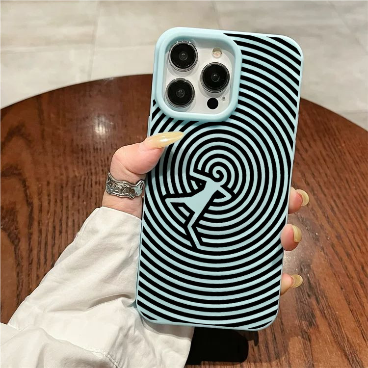 สินค้าพร้อมส่ง! เคสไอโฟน เคส iPhone 17/16 Pro/16 Pro Max 15 14 13 12 11 แม่เหล็ก ลายเส้นสปิรัล ลายคลื่น คุณภาพสูง