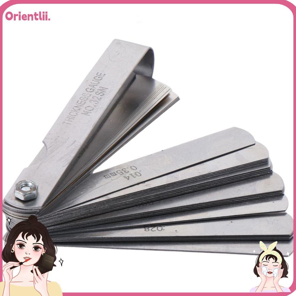 ORIENTTK 32 Blades Feeler Gauge, Metric และ Imperial 0.04 ~ 0.88 mm (0.0015 ~ 0.035 นิ้ว) เครื่องมือ